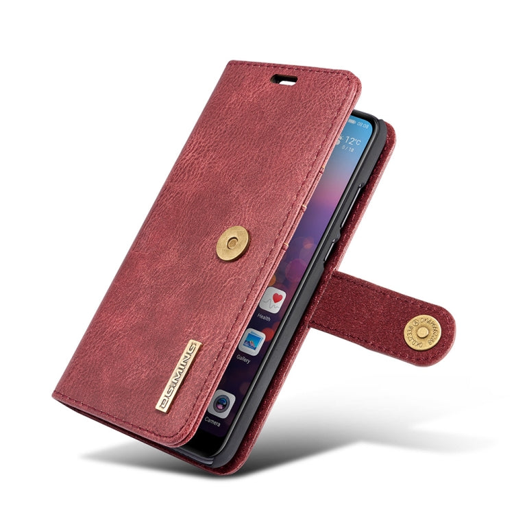 Crazy Horse Texture Flip Detachable Magnetic Leather Case for Huawei P20, with Holder & Card Slots & Wallet