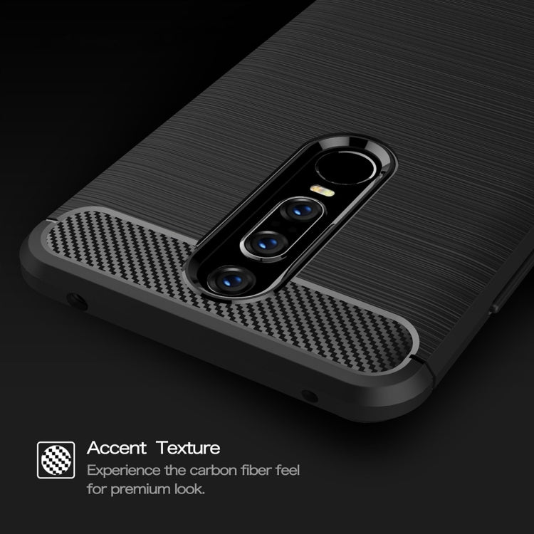 Brushed Texture Carbon Fiber Shockproof TPU Case for Huawei Mate RS Porsche Design