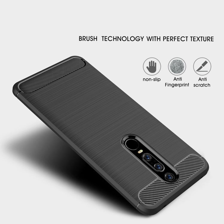 Brushed Texture Carbon Fiber Shockproof TPU Case for Huawei Mate RS Porsche Design
