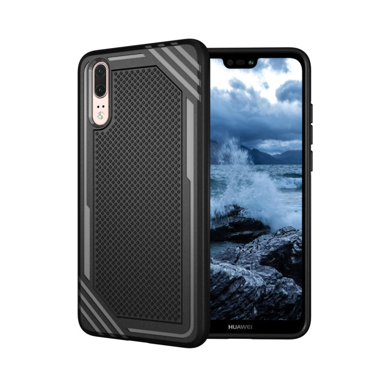 Lattice Texture TPU Shockproof Case for Huawei P20