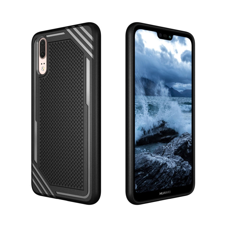 Lattice Texture TPU Shockproof Case for Huawei P20