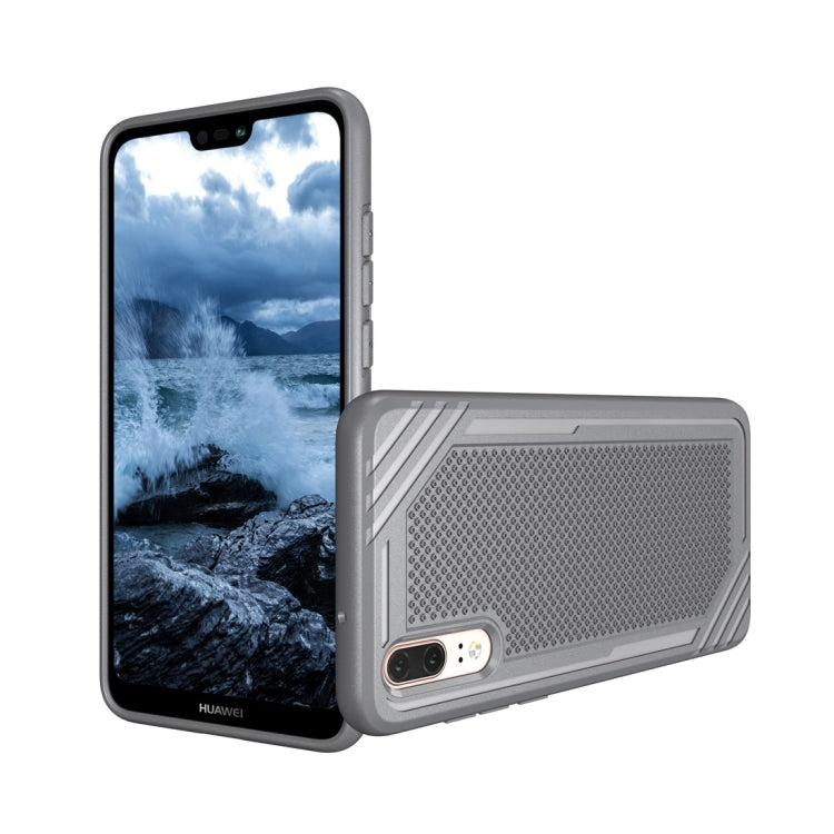 Lattice Texture TPU Shockproof Case for Huawei P20