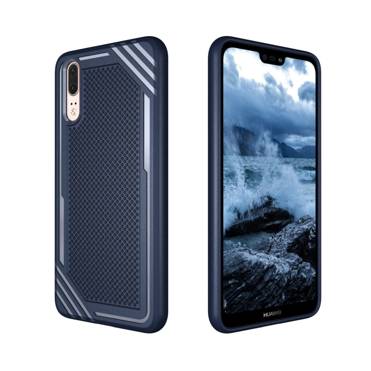 Lattice Texture TPU Shockproof Case for Huawei P20