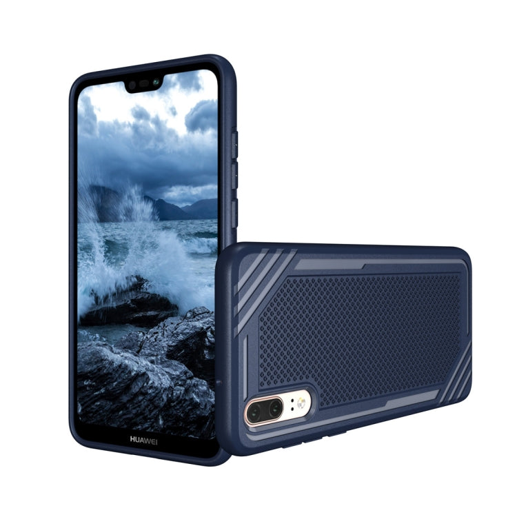 Lattice Texture TPU Shockproof Case for Huawei P20