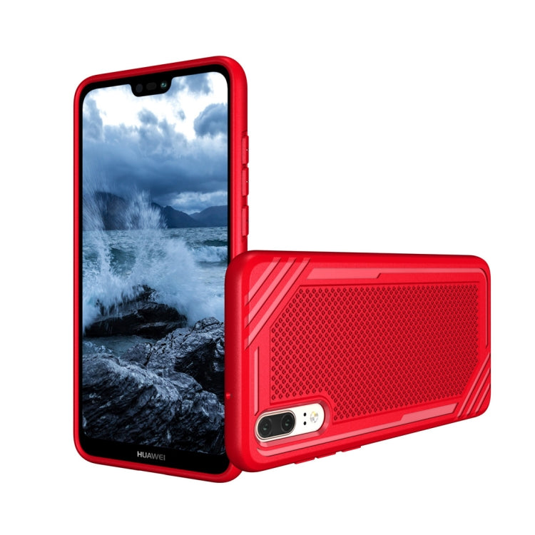 Lattice Texture TPU Shockproof Case for Huawei P20