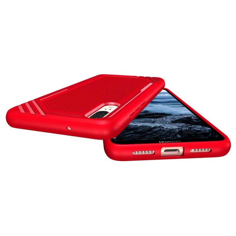 Lattice Texture TPU Shockproof Case for Huawei P20