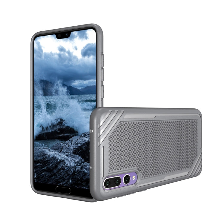 Lattice Texture TPU Shockproof Case for Huawei P20 Pro