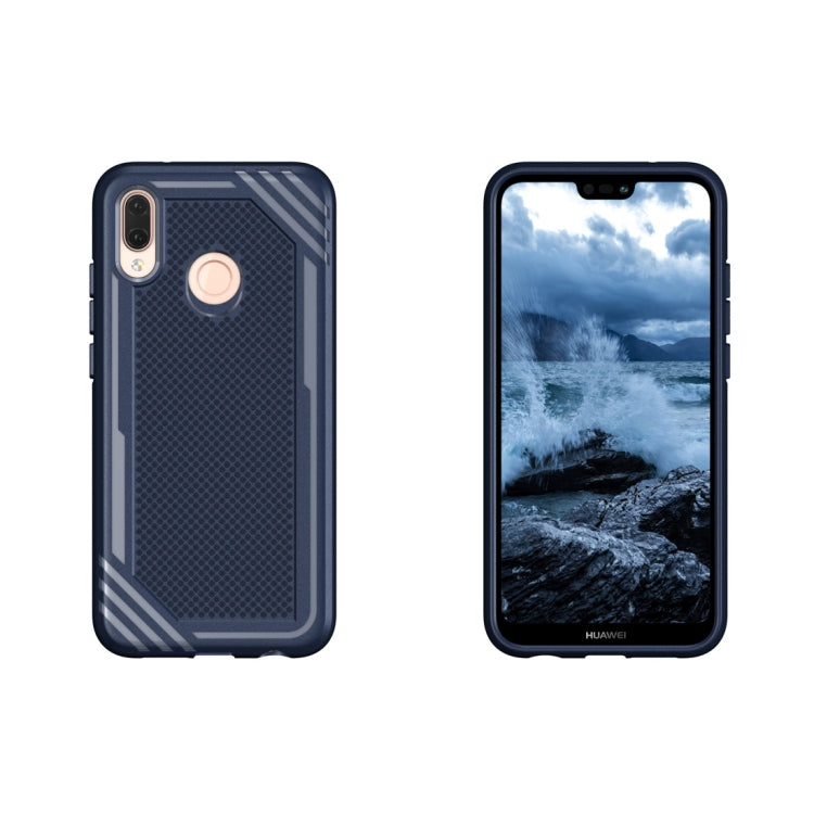Lattice Texture TPU Shockproof Case for Huawei P20 Lite
