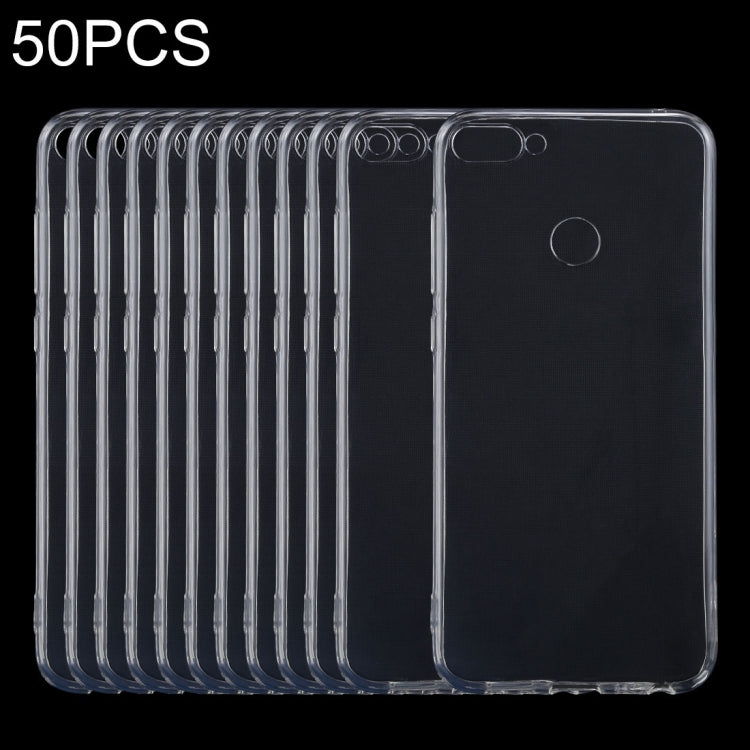 50PCS 0.75mm Transparent TPU Case for Huawei Honor 9i