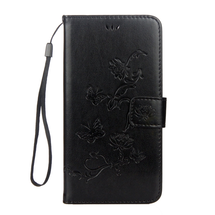 Lotus Butterfly Pattern Horizontal Flip Leather Case for Huawei Honor 10, with Holder & Card Slots & Wallet & Lanyard