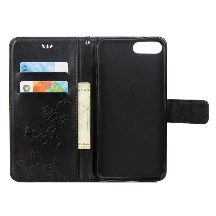 Lotus Butterfly Pattern Horizontal Flip Leather Case for Huawei Honor 10, with Holder & Card Slots & Wallet & Lanyard