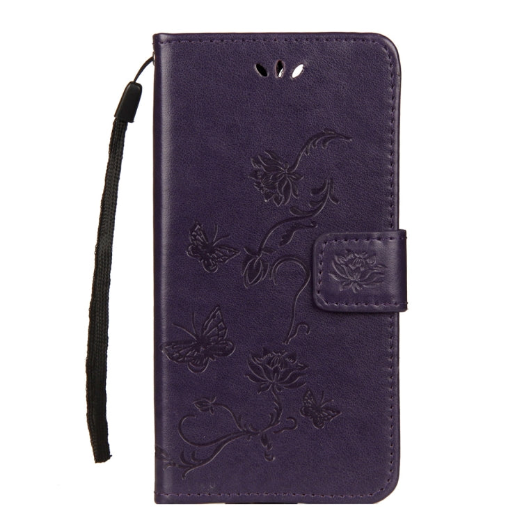 Lotus Butterfly Pattern Horizontal Flip Leather Case for Huawei Honor 10, with Holder & Card Slots & Wallet & Lanyard