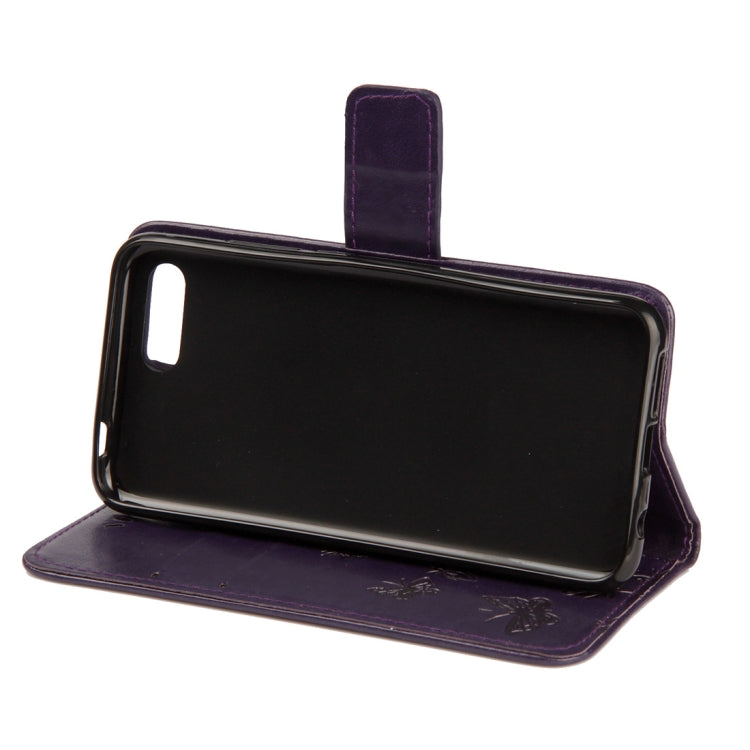 Lotus Butterfly Pattern Horizontal Flip Leather Case for Huawei Honor 10, with Holder & Card Slots & Wallet & Lanyard