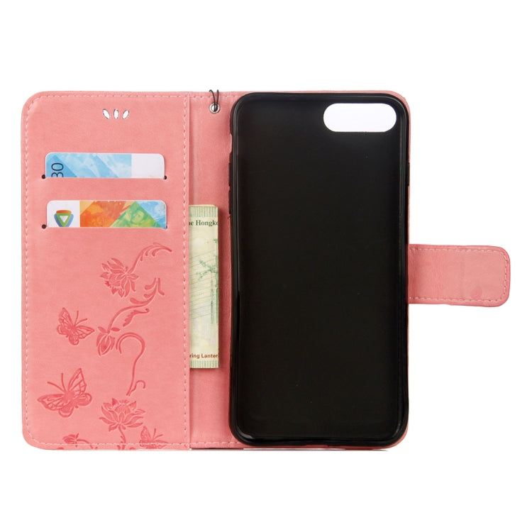 Lotus Butterfly Pattern Horizontal Flip Leather Case for Huawei Honor 10, with Holder & Card Slots & Wallet & Lanyard