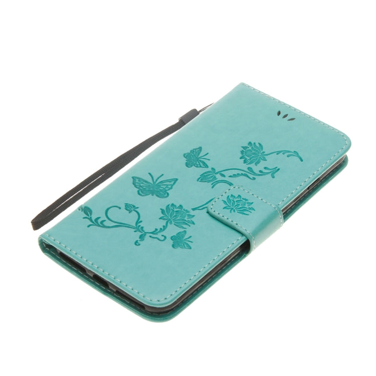 Lotus Butterfly Pattern Horizontal Flip Leather Case for Huawei Honor 10, with Holder & Card Slots & Wallet & Lanyard