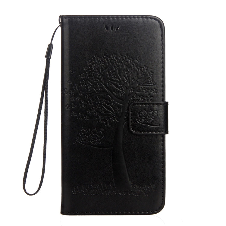 Owl Tree Pattern Horizontal Flip Leather Case for Huawei Honor 10, with Holder & Card Slots & Wallet & Lanyard