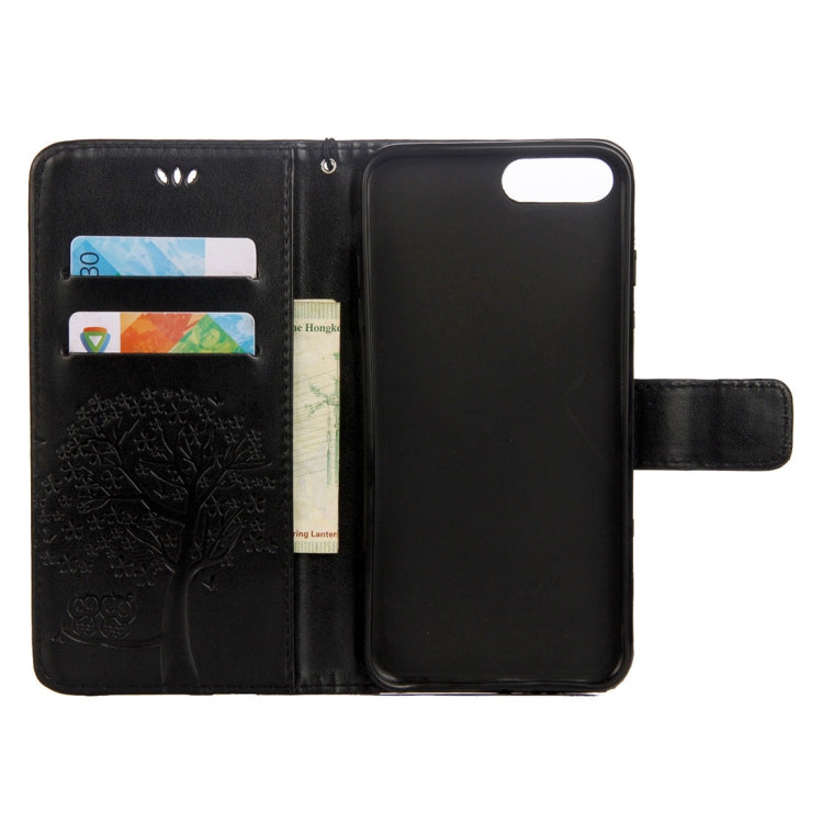 Owl Tree Pattern Horizontal Flip Leather Case for Huawei Honor 10, with Holder & Card Slots & Wallet & Lanyard