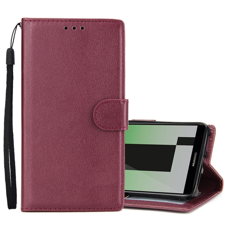 Knead Skin Texture Horizontal Flip Leather Case for Huawei Mate 10 Lite, with Photo Frame & Holder & Card Slots & Wallet & Lanyard