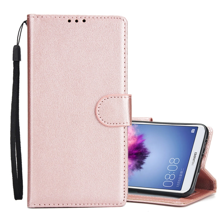 Knead Skin Texture Horizontal Flip Leather Case for Huawei P smart (Enjoy 7S), with Photo Frame & Holder & Card Slots & Wallet & Lanyard
