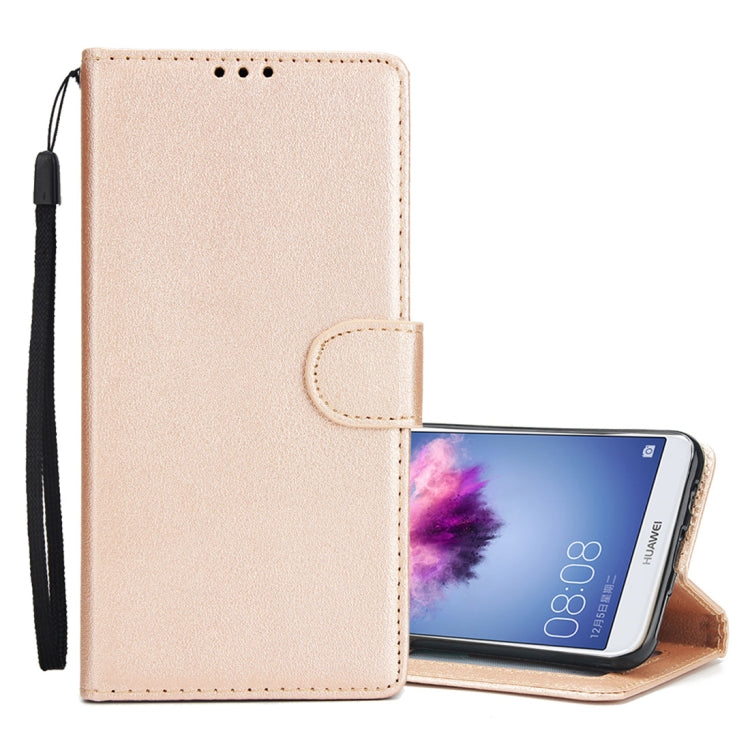 Knead Skin Texture Horizontal Flip Leather Case for Huawei P smart (Enjoy 7S), with Photo Frame & Holder & Card Slots & Wallet & Lanyard