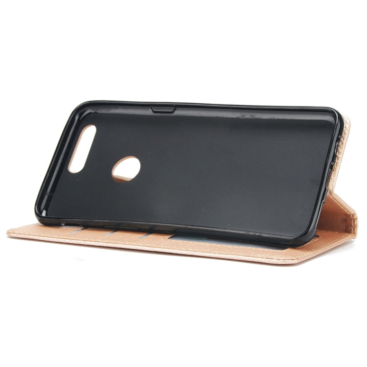 Knead Skin Texture Horizontal Flip Leather Case for Huawei P smart (Enjoy 7S), with Photo Frame & Holder & Card Slots & Wallet & Lanyard