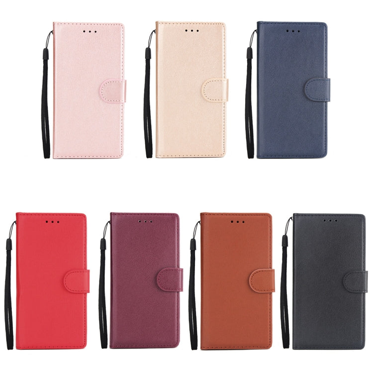 Knead Skin Texture Horizontal Flip Leather Case for Huawei P smart (Enjoy 7S), with Photo Frame & Holder & Card Slots & Wallet & Lanyard