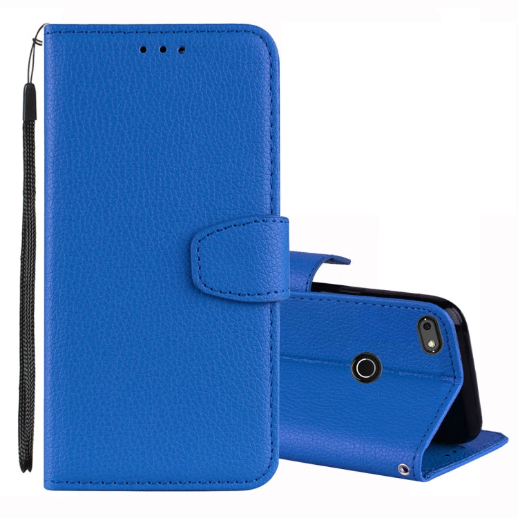 Litchi Texture Horizontal Flip Leather Case for Huawei P9 Lite mini & Enjoy 7 & Y6 Pro 2017 , with Wallet & Holder & Card Slots & Lanyard