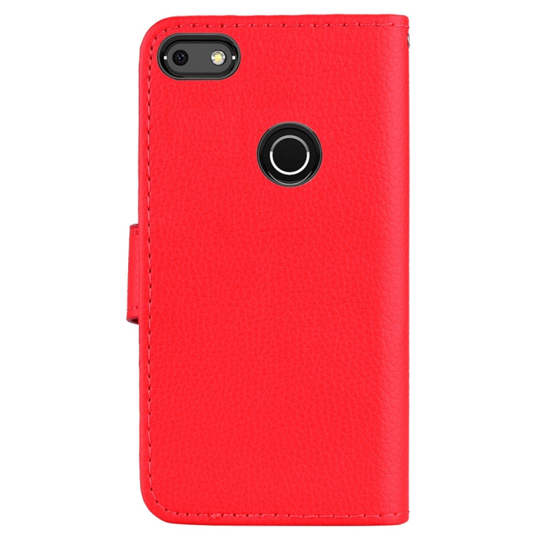 Litchi Texture Horizontal Flip Leather Case for Huawei P9 Lite mini & Enjoy 7 & Y6 Pro 2017 , with Wallet & Holder & Card Slots & Lanyard