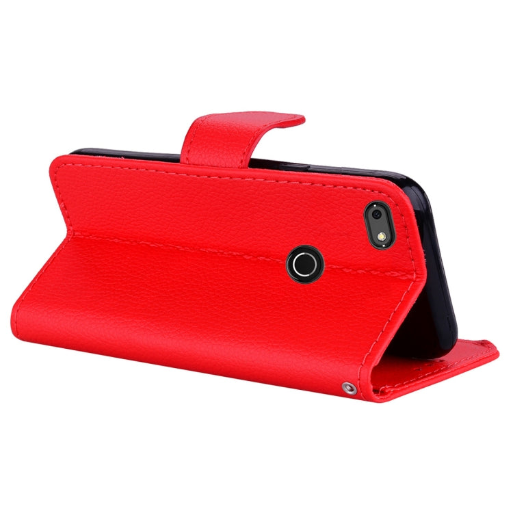 Litchi Texture Horizontal Flip Leather Case for Huawei P9 Lite mini & Enjoy 7 & Y6 Pro 2017 , with Wallet & Holder & Card Slots & Lanyard