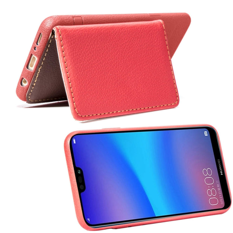 Leaf Style Magnetic Leather Case for Huawei P20 Lite / Nova 3e, with Holder & Card Slots & Wallet & Photo Frame