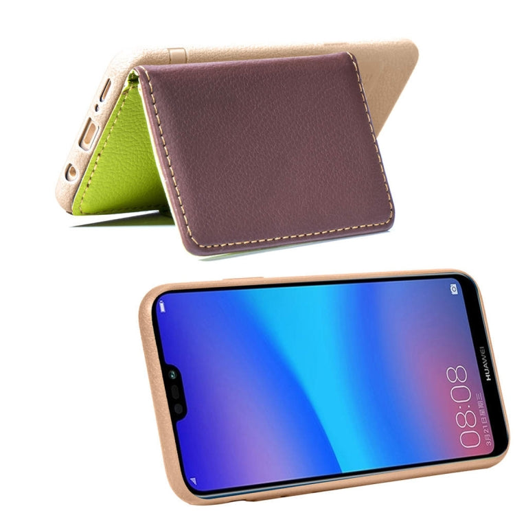 Leaf Style Magnetic Leather Case for Huawei P20 Lite / Nova 3e, with Holder & Card Slots & Wallet & Photo Frame