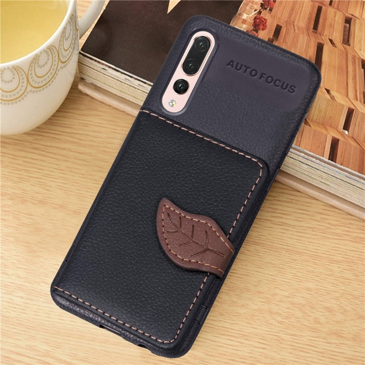 Leaf Style Magnetic Leather Case for Huawei P20 Pro, with Holder & Card Slots & Wallet & Photo Frame