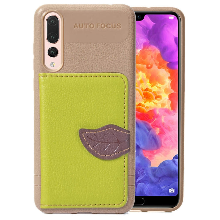 Leaf Style Magnetic Leather Case for Huawei P20 Pro, with Holder & Card Slots & Wallet & Photo Frame