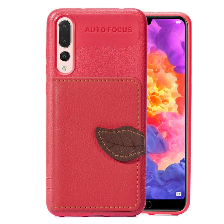 Leaf Style Magnetic Leather Case for Huawei P20 Pro, with Holder & Card Slots & Wallet & Photo Frame