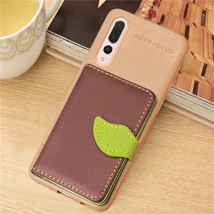 Leaf Style Magnetic Leather Case for Huawei P20 Pro, with Holder & Card Slots & Wallet & Photo Frame