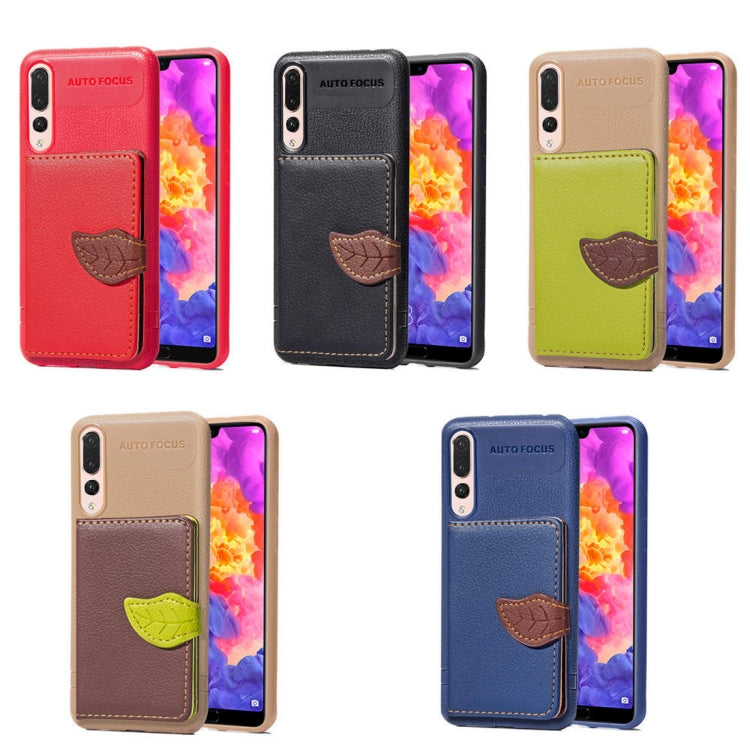 Leaf Style Magnetic Leather Case for Huawei P20 Pro, with Holder & Card Slots & Wallet & Photo Frame