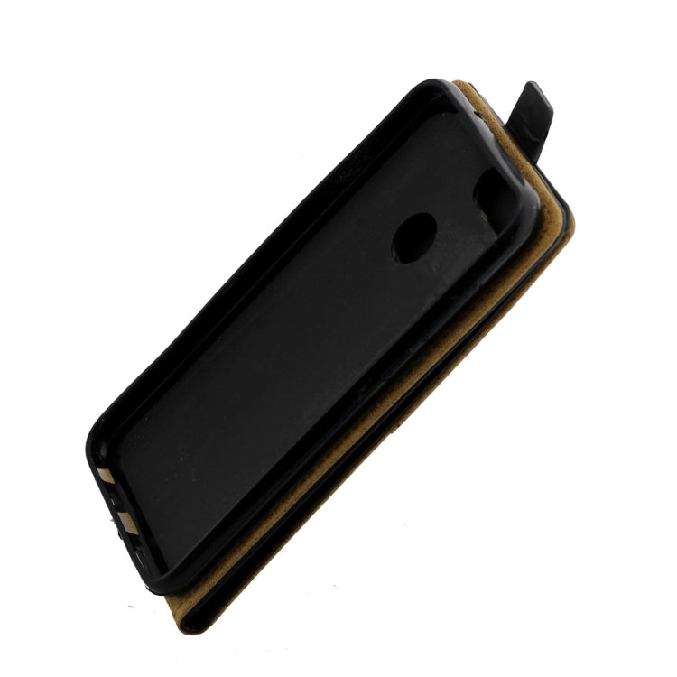 Business Style Vertical Flip TPU Leather Case  for Huawei Honor 9 Lite , with Card Slot (Black)