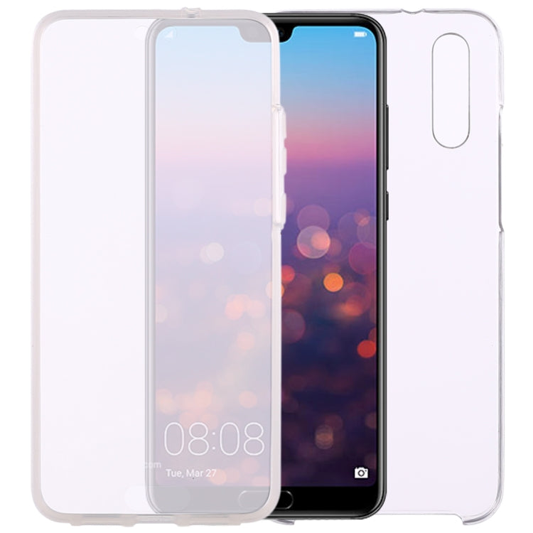 0.75mm Double-sided Ultra-thin Transparent PC + TPU Case for Huawei P20