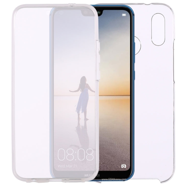 0.75mm Double-sided Ultra-thin Transparent PC + TPU Case for Huawei P20 Lite