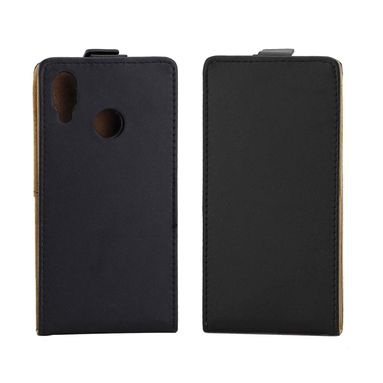 Business Style Vertical Flip TPU Leather Case for Huawei P20 Lite, with Card Slot(Black)