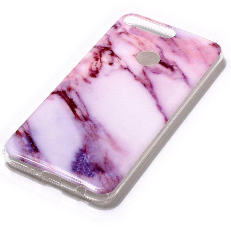 Marble Pattern Soft TPU Case For Huawei Y7 Prime (2018)