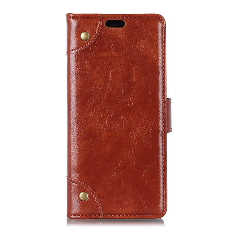 Copper Buckle Nappa Texture Horizontal Flip Leather Case with Holder & Card Slots & Wallet For Huawei P20 Lite