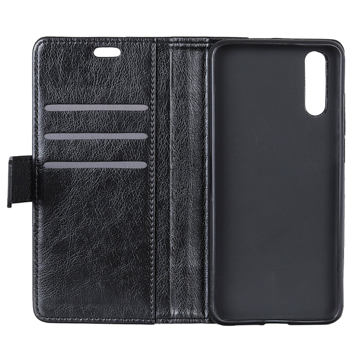 Copper Buckle Nappa Texture Horizontal Flip Leather Case with Holder & Card Slots & Wallet For Huawei P20 Pro