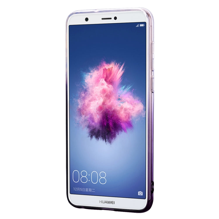 Heart Pattern Diamond Texture TPU Protector Back Cover Case for Huawei P smart (Enjoy 7S)