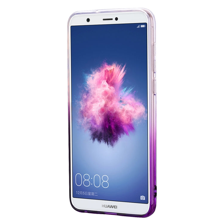 Heart Pattern Diamond Texture TPU Protector Back Cover Case for Huawei P smart (Enjoy 7S)