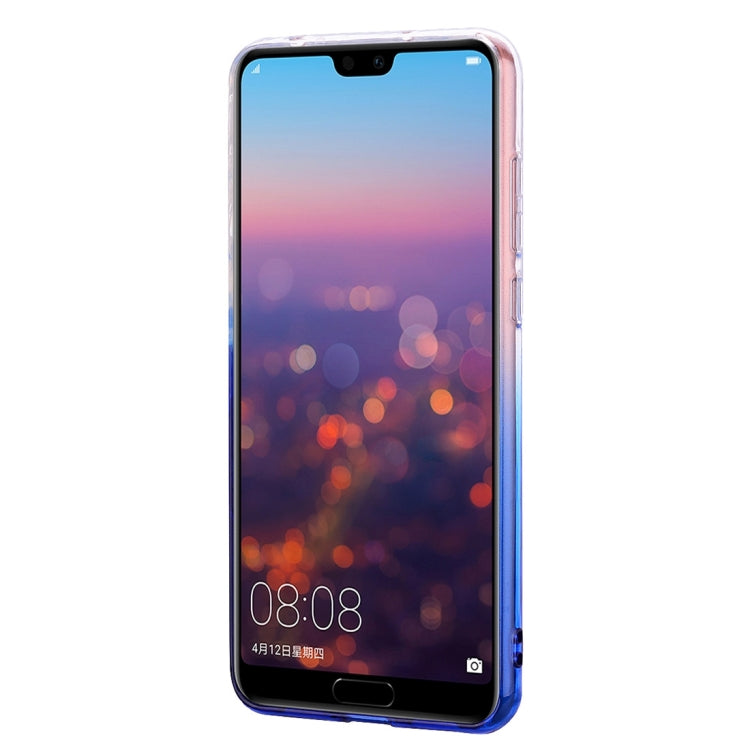 Heart Pattern Diamond Texture TPU Protector Back Cover Case for Huawei P20