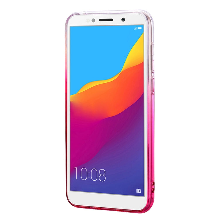 Heart Pattern Diamond Texture TPU Protector Back Cover Case for Huawei Y5 Prime (2018)