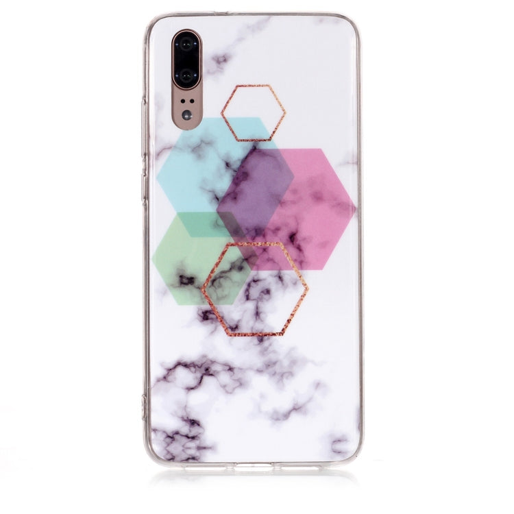 Marble Pattern TPU Soft Protective Case For Huawei P20