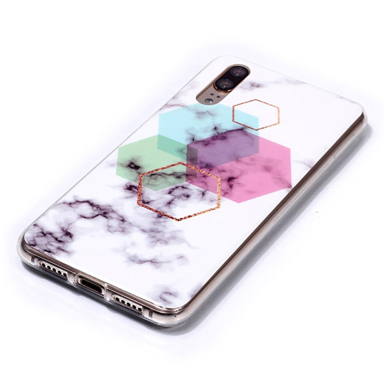 Marble Pattern TPU Soft Protective Case For Huawei P20