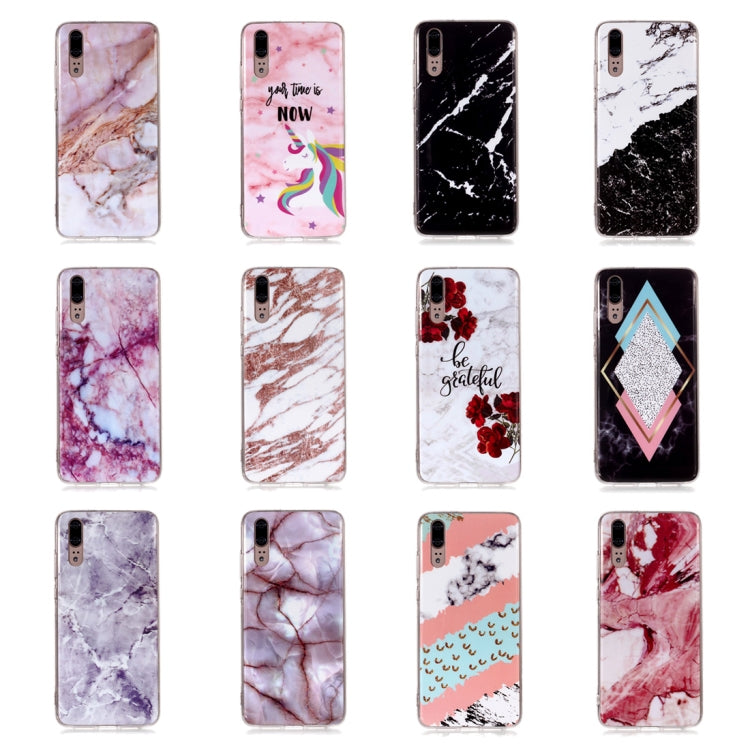 Marble Pattern TPU Soft Protective Case For Huawei P20